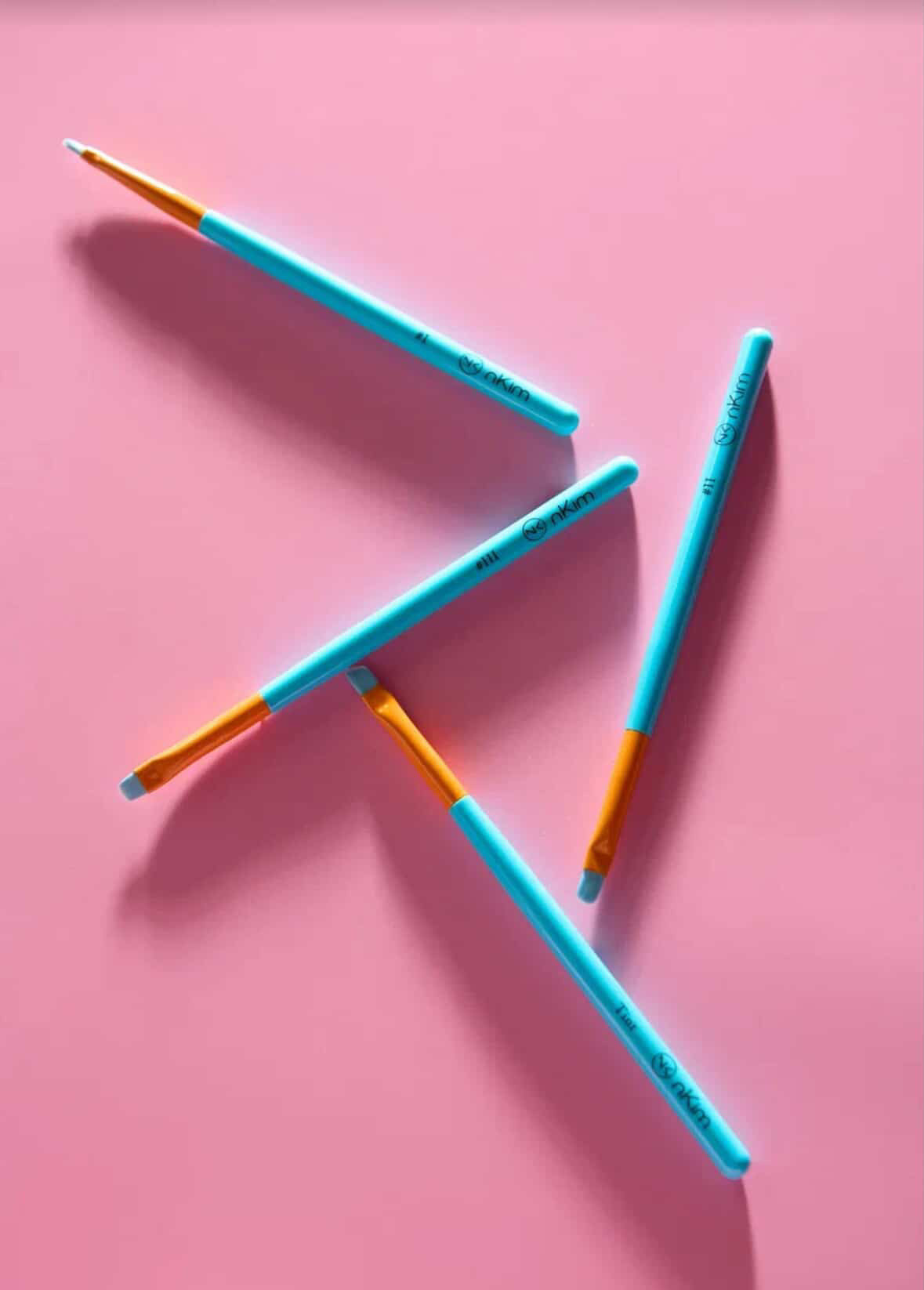 NKim Profi-Pinselset (4-teilig) – Präzision Lashlifting und Augenbrauen