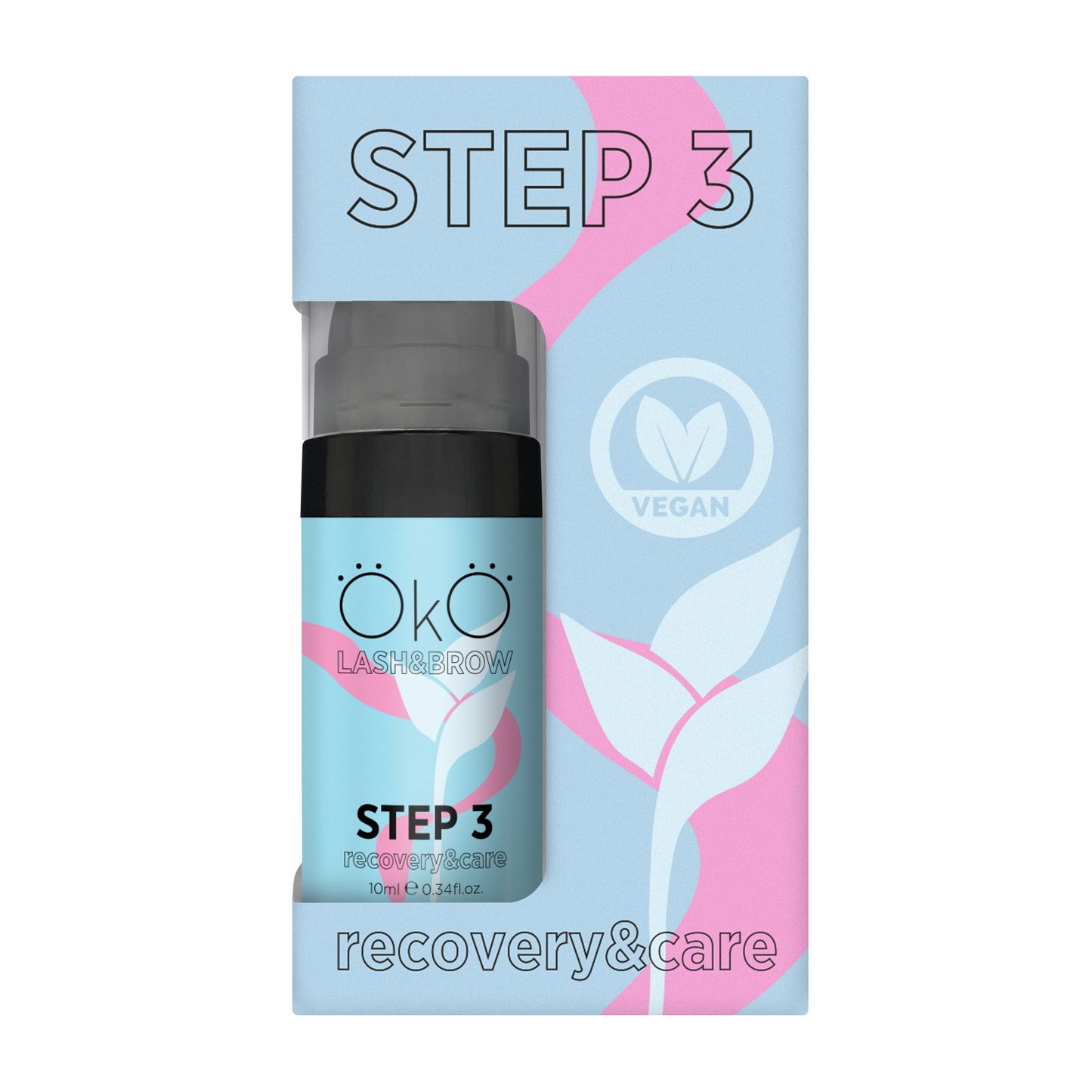 OKO STEP 3 CARE & RECOVERY – Laminierung für Wimpern & Augenbrauen, 10 ml