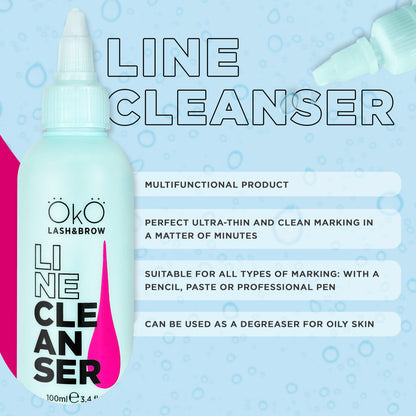 OKO Line Cleanser – Flüssigkeit zur Reinigung von Augenbrauenlinien, 100 ml
