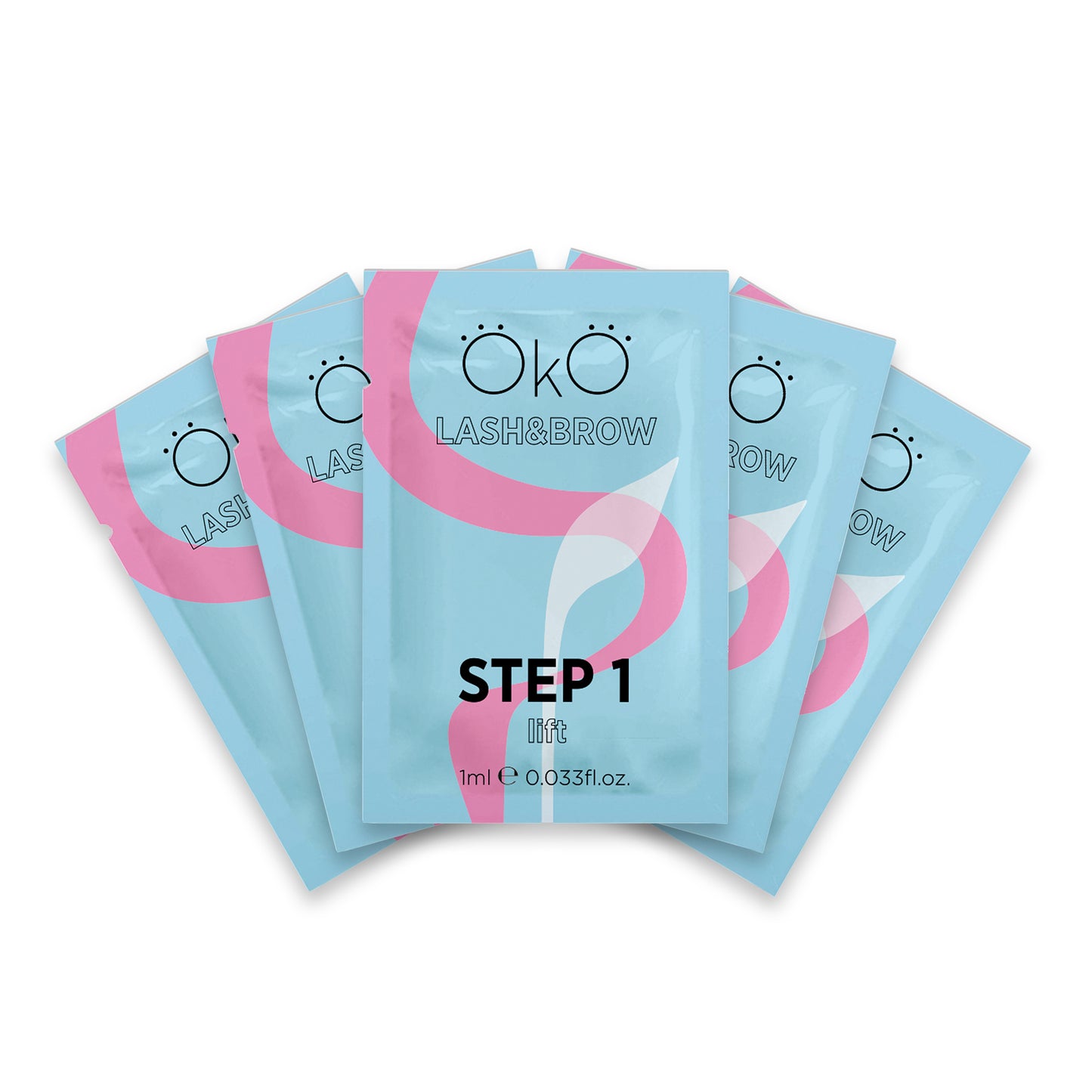 OKO STEP 1 LIFT – Laminierung Wimpern & Augenbrauen, 5 Sachets