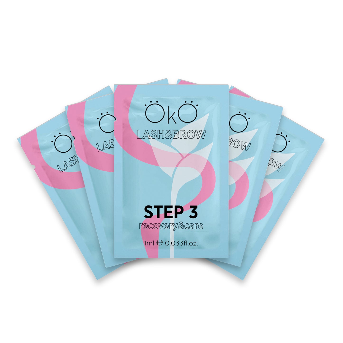 OKO STEP 3 CARE & RECOVERY – Laminierung Wimpern & Augenbrauen, 5 Sachets
