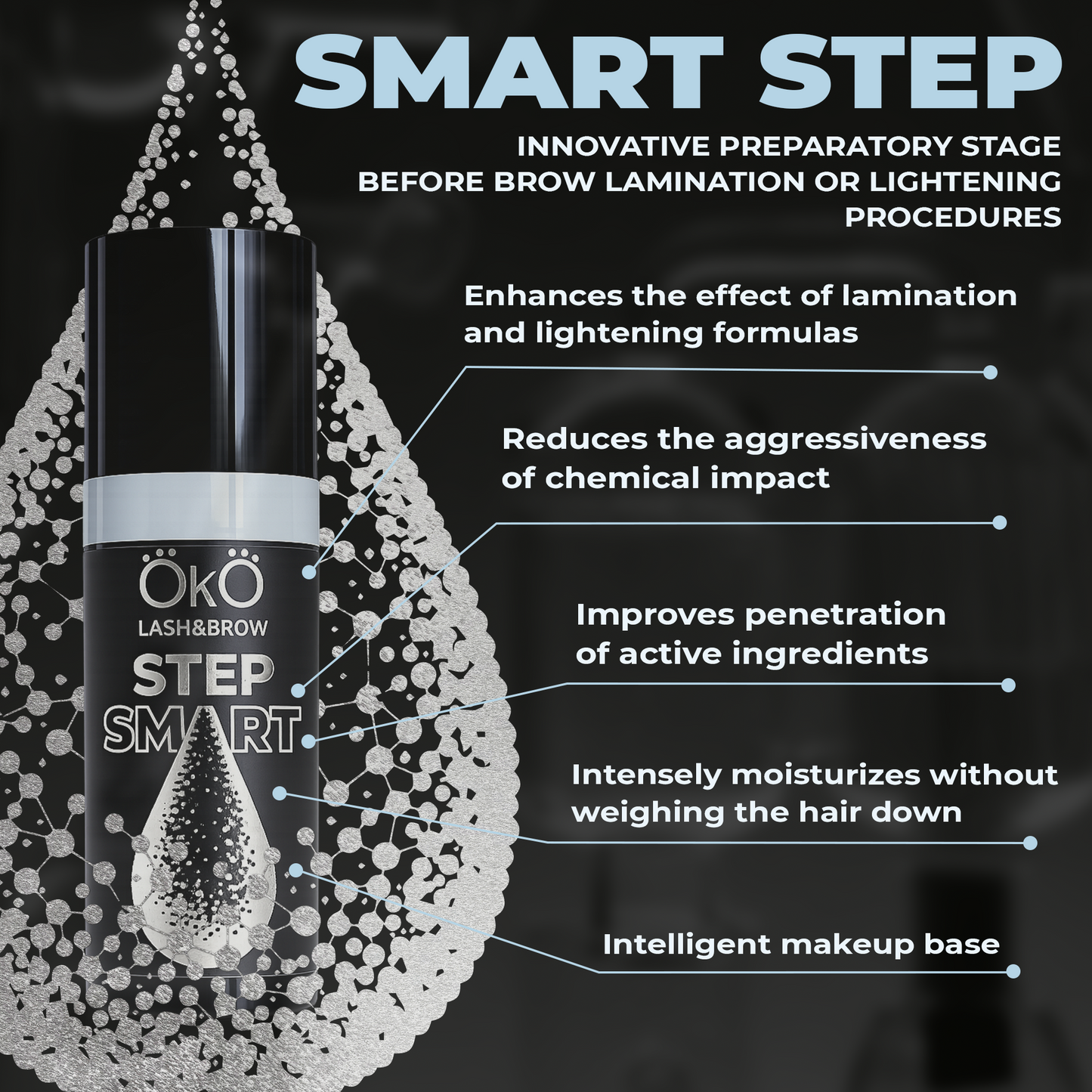 SMART STEP Aktivator für Laminierung & Aufhellung – OKO Lash&Brow, 10 ml