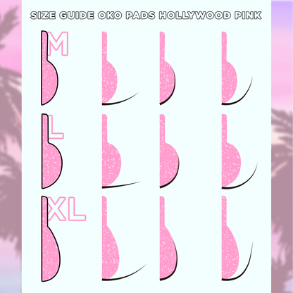 OKO Hollywood Pink Wimpernlifting Pads – Silikonpads Set (3 Paare)