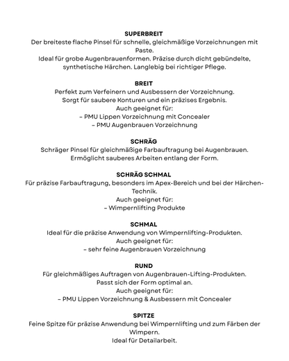 IS LINE – Der Breite | Präzisionspinsel für PMU & Brow Styling
