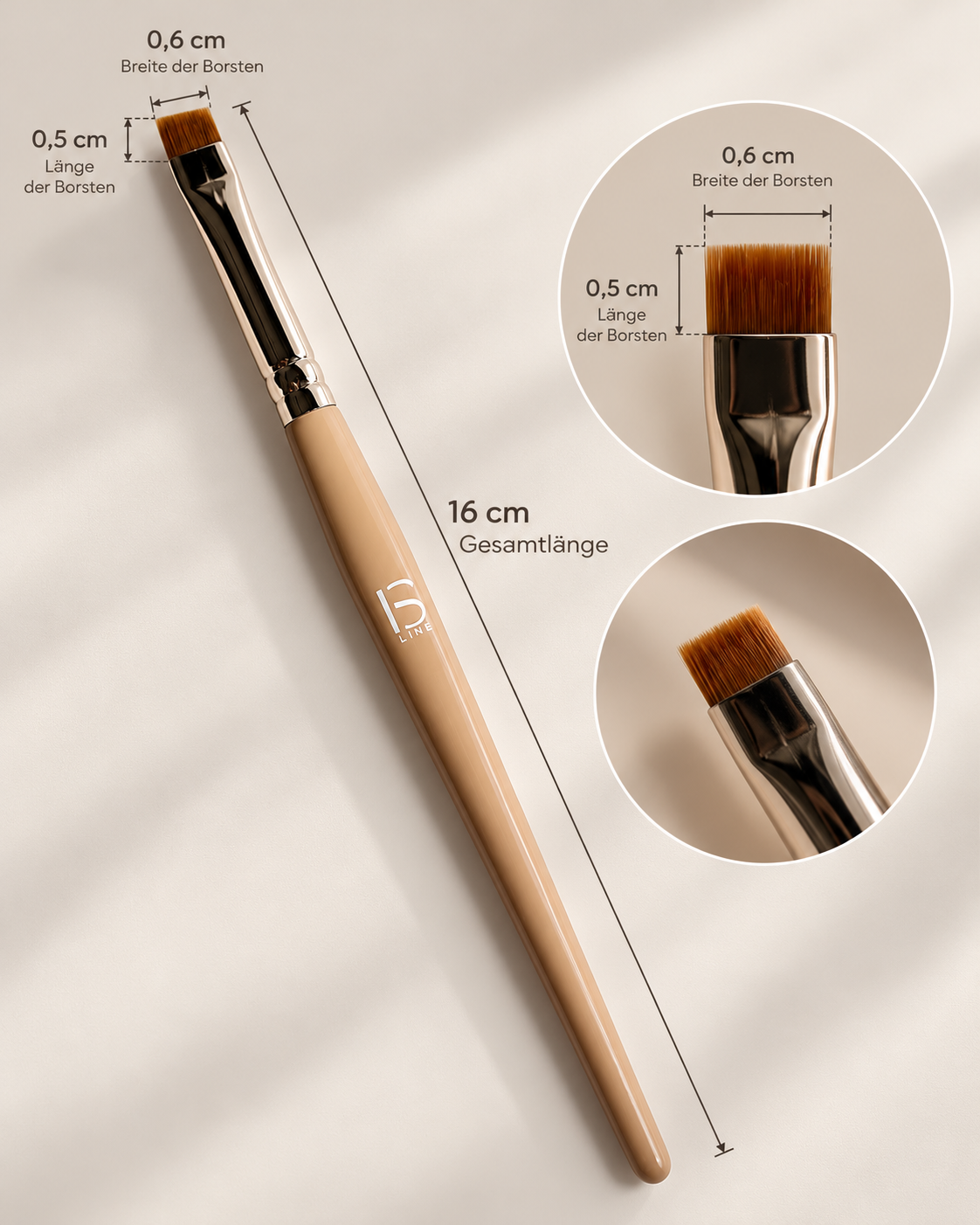 IS LINE Profi Pinselset – 8-teilig für Lash Lifting, Brow Styling & PMU