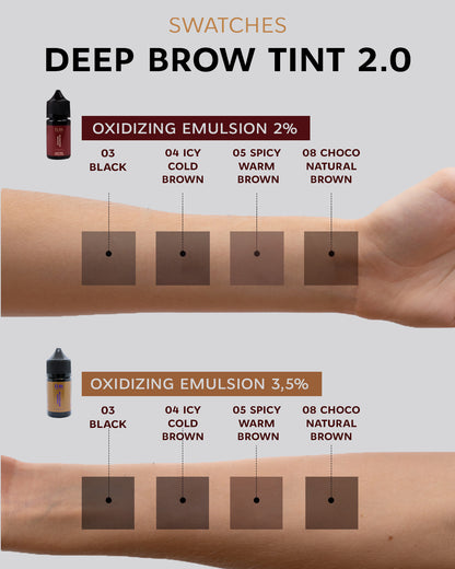Deep Brow Tint 2.0 08 CHOCO Naturbraun (20 ml)