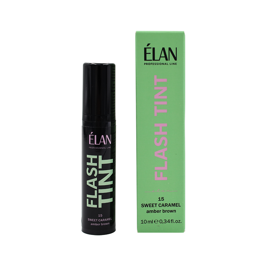 Direktes Augenbrauenfärbesystem «FLASH TINT» 15 Sweet Caramel (Bernsteinbraun)