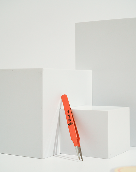 Banhada Orange Pro Perm Paper Tweezers – Präzisionspinzette für Lash Lifting Profis